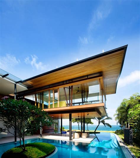 environmentally friendly modern tropical house  singapore idesignarch interior design