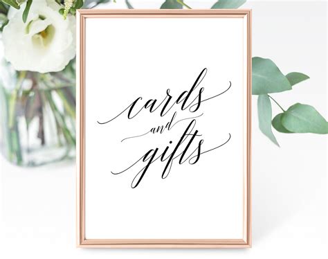 printable wedding gift card template