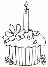 Cupcake Coloring Pages Printable Print Kids Cupcakes Birthday Color Cup Colouring Cake sketch template