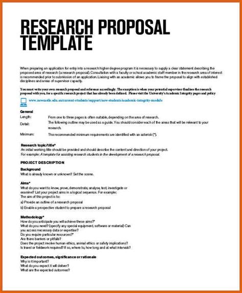 examples research proposal template  examples cb