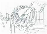 Roller Coaster Rollercoaster sketch template