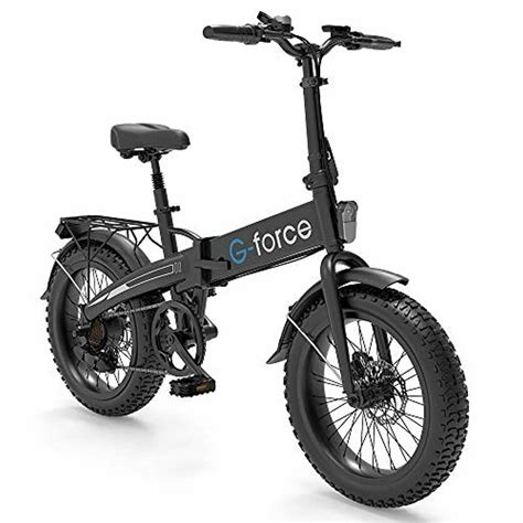 force electric bike tfoldable ebike   fat tire   battery ebay