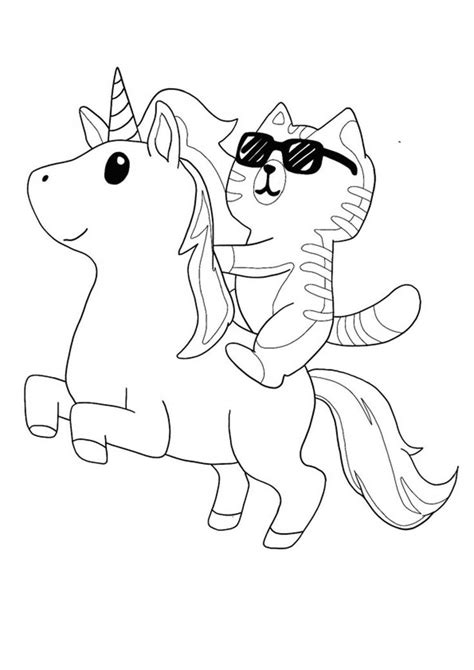 unicorn cat coloring pages cat coloring book unicorn coloring pages