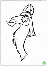Coloring Llama Lama Drawing Pages Disney Kuzco Groove Emperor Emperors Clipart Dinokids Line Ein Color Close Print Cat Books Categories sketch template
