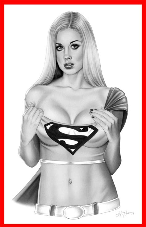 sexy supergirl in don monroe s comic art comic art
