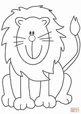Lion Coloring Cartoon Lions Pages Colouring Lovely Printable Clip Clipart Template Cliparting Categories Related sketch template