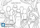 Zacchaeus Printable Jesus Niv Connectusfund sketch template