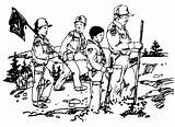 Scout Cub Scouts Hiking Metodo Hiker Scouting Scount Library Leganerd Bsa sketch template