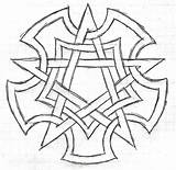 Wiccan Pentacle Pentagram sketch template