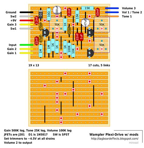 diy guitar pedals schematics
