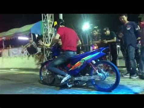 honda wave  drag bike thailand youtube