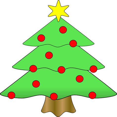christmas tree outline clip art clipartsco