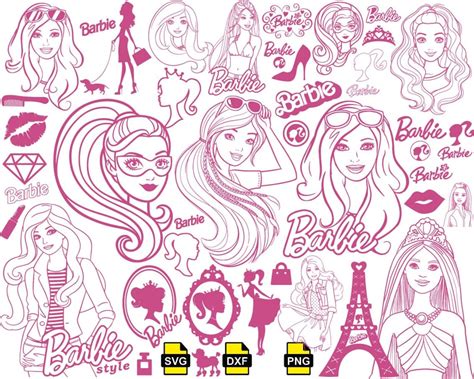 barbie svg barbie outline svg barbie png barbie logo svg etsy