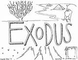 Exodus Coloring Pages Bible Children Leviticus Book Ministry Kids Sheet Printable Books Colouring Konnections Will Template Illustration Kid Christian Use sketch template