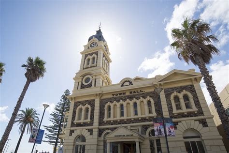 photo   front facade   town hall glenelg  australian