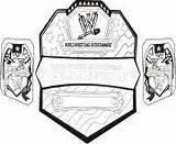 Coloring Pages Wwe Championship Belt Wrestling Printable Color Online sketch template