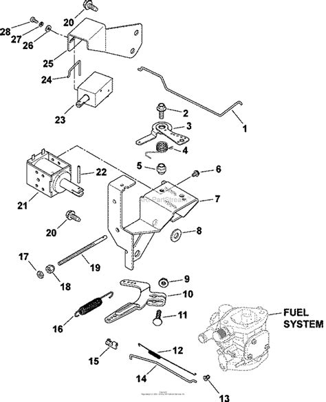 tecumseh  hp throttle linkage diagram kohler ch  miller electric  hp  kw parts
