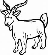 Goat Billy Coloring Pages Template Print Button Through Tocolor sketch template