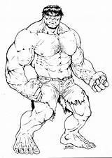 Hulk sketch template