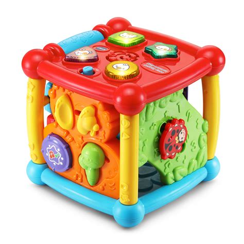 vtech busy learners activity cube learning toy  infant toddlers walmartcom walmartcom