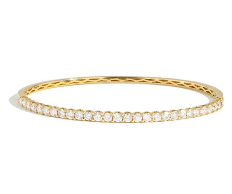 carat gold  diamond bangle bracelet