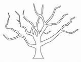 Tree Printable Trunk Coloring Leaves Pattern Without Template Printablee Branches sketch template