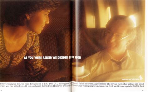 singapore airlines as you were asleep we decided not to stop april 1986 uk flashbak