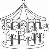 Coloring Carousel Coaster Roller Carnival Pages Night Cart Park Meticulously Rendered Boys Girls Getdrawings Drawing sketch template