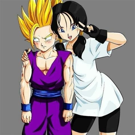 gohan and videl dragon ball main characters anime