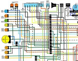 honda cb cj cl   color wiring diagram ebay