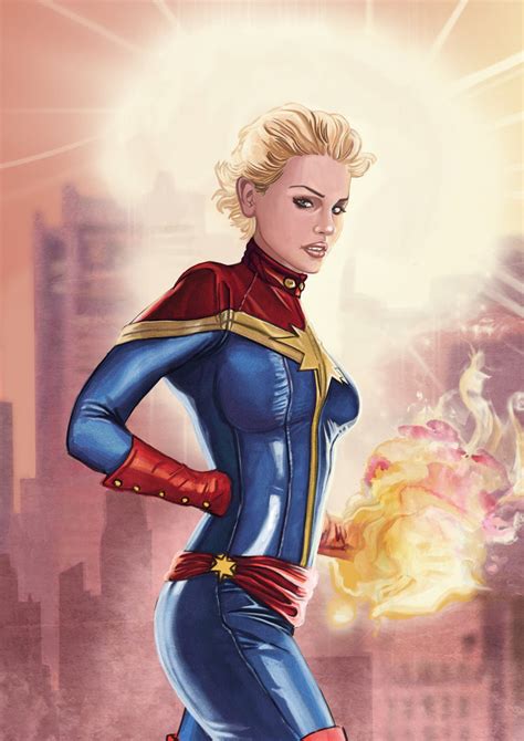 Captain Marvel My Drawing Of Sexy Captain Marvel