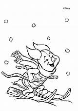 Coloring Pages Ski Pooh Winnie Skiing Honey Drawing Pot Piglet Pdf Pots Getdrawings Getcolorings Color Jet Colorings sketch template