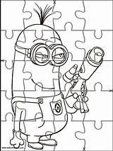 Minions Puzzles Recortar Jigsaw Recortables Bebeazul sketch template