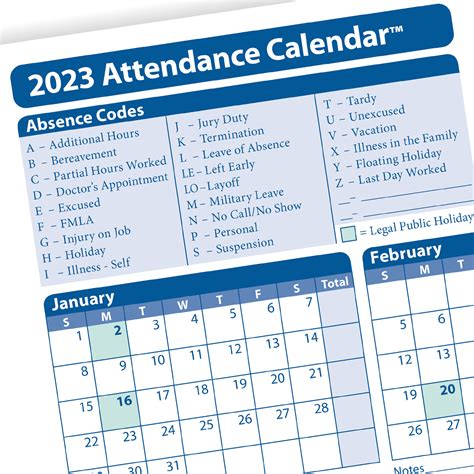 yearly employee attendance calendar yearly calendar hrdirect