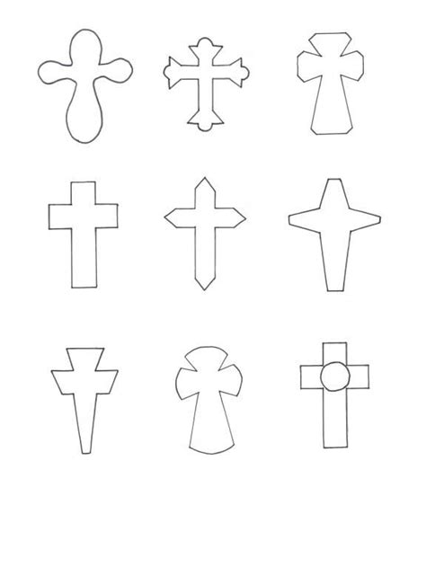 printable cross template
