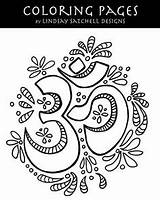 Coloring Pages Om Adult Yoga Illustration Namaste Open Vector Template sketch template