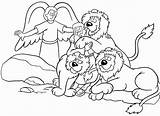 Daniel Coloring Pages Getcolorings Lions Den sketch template