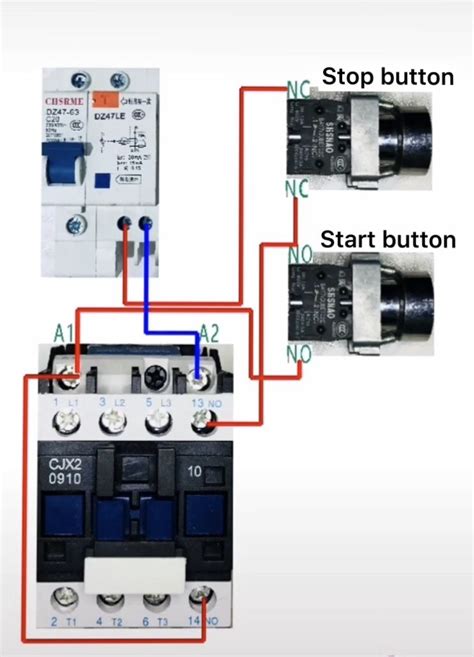 contactor  locking startstop circuit electrical circuit diagram home electrical
