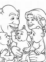 Shrek Coloring Family Pages Babies Color Clipart Cat Members Library Draw Getcolorings sketch template