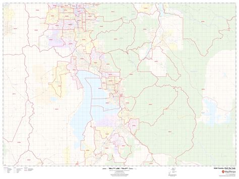 utah county zip code map utah