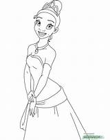 Tiana Coloring Princess Pages Frog Printable Disney Disneyclips Color Naveen Recommended Funstuff sketch template