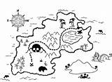 Treasure Map Pirate Coloring Kids Maps Drawing Pages Printable Colouring Color Getdrawings Print Getcolorings Choose Board sketch template