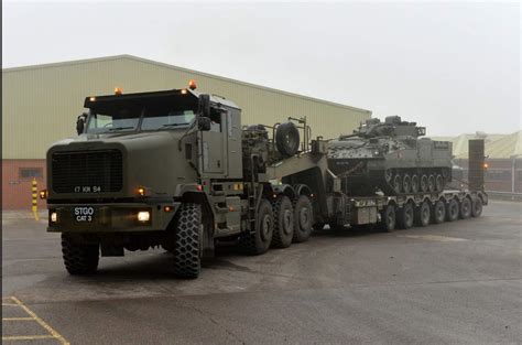 american tank transporters vehicles arrive  manbij outskirts