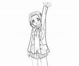 Ritsu Tainaka Smile Live School After Coloring sketch template