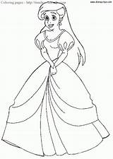 Ariel Coloring Pages Disney Mermaid Princess Color Little Dress Drawing Colouring Human Printable Sheets Clipart Print Miracle Timeless Book Halloween sketch template