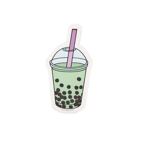 bubble tea sticker seltzer goods