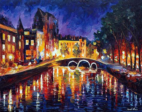 Thoughtful Amsterdam — Palette Knife Oil Painting On