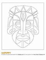African Masks Mask Mayan Template Printable Crafts Mascaras Coloring Kids Pages Dibujos Pattern Make Pinturas Arte Projects Africanas Templates Starship sketch template