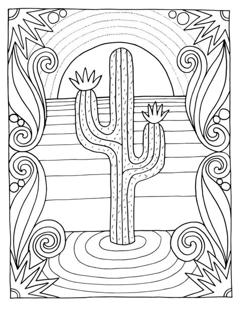 coloring pages   desert