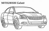 Coloring Pages Mitsubishi sketch template
